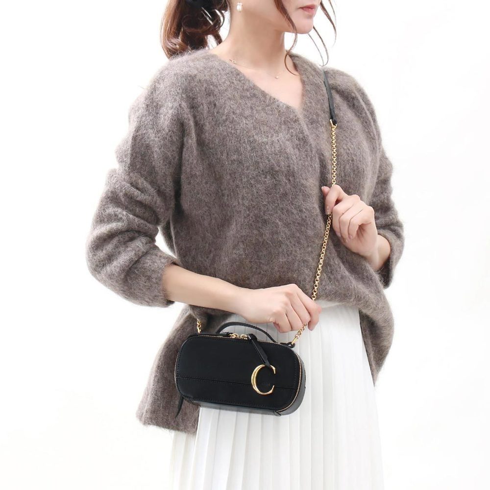 Chloe Mini Shoulder Bag Bag Black Sea